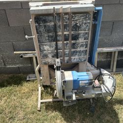 Tile wet, saw With A Sliding Table