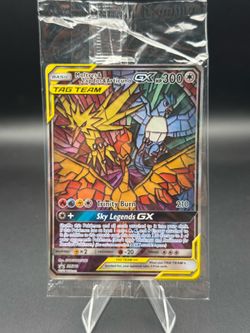 Moltres & Zapdos & Articuno GX SM210 Stained Glass Birds Sealed NM Pokemon