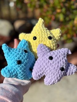 Luma Stars ✨ in Various Colors handmade 🧶 plushie 🧶 crochet