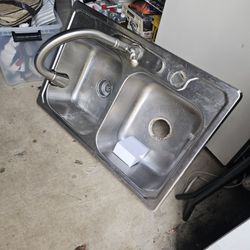 Kitchen Sink And Faucet