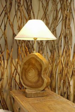 Beautiful Teak Root Table Lamp - Two available