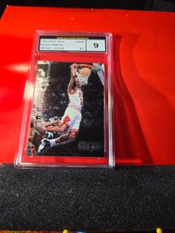 1999 Upper Deck Michael Jordan Black Diamond HOF BULLS UCG 9 MINT