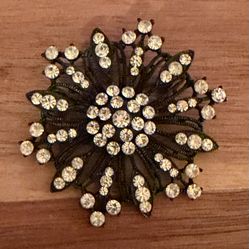 Vintage Japanned Starburts Brooch /Pendant