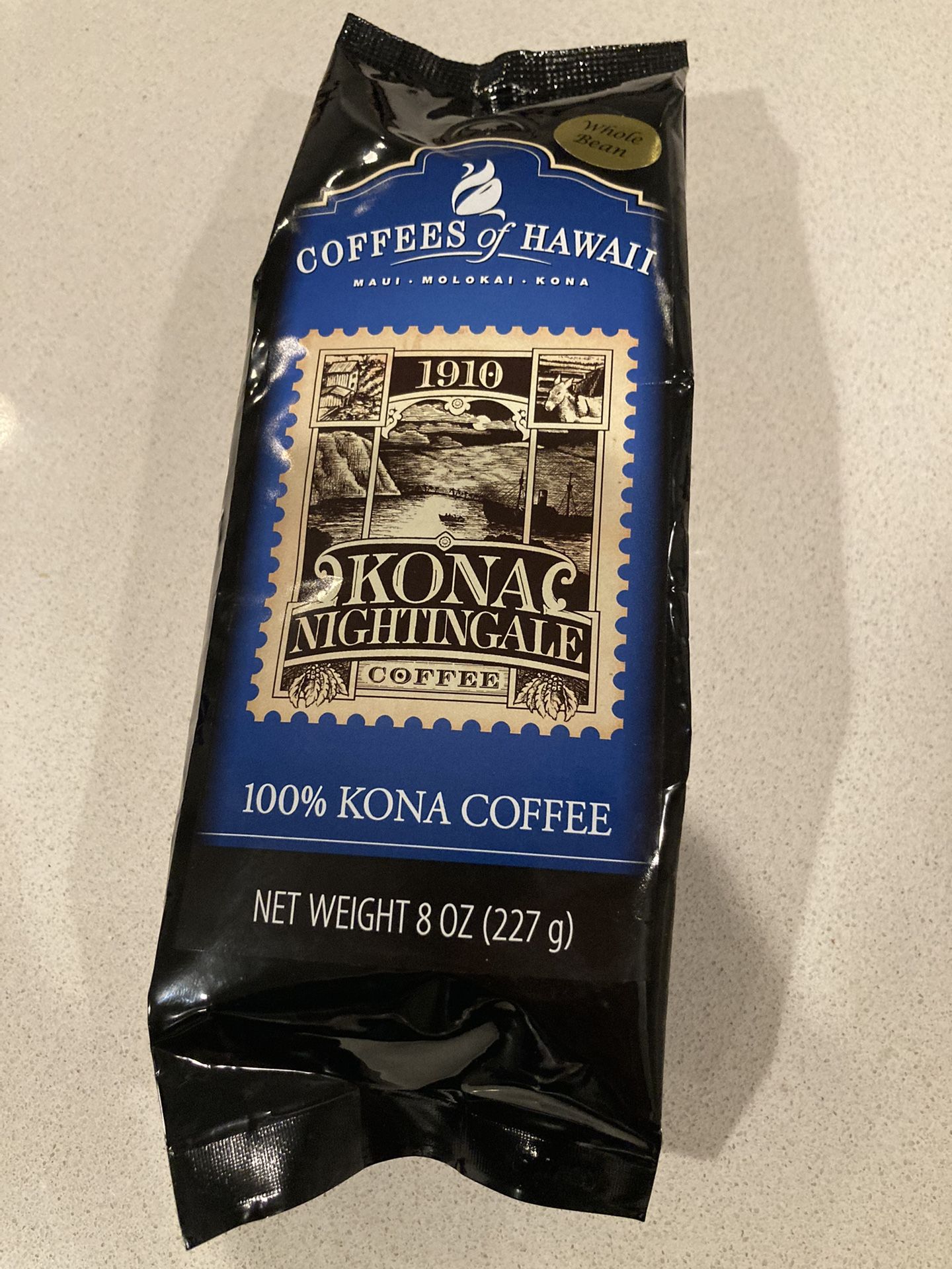 **100% Kona Coffee Whole Bean BRAND NEW UNOPENED For Sale!