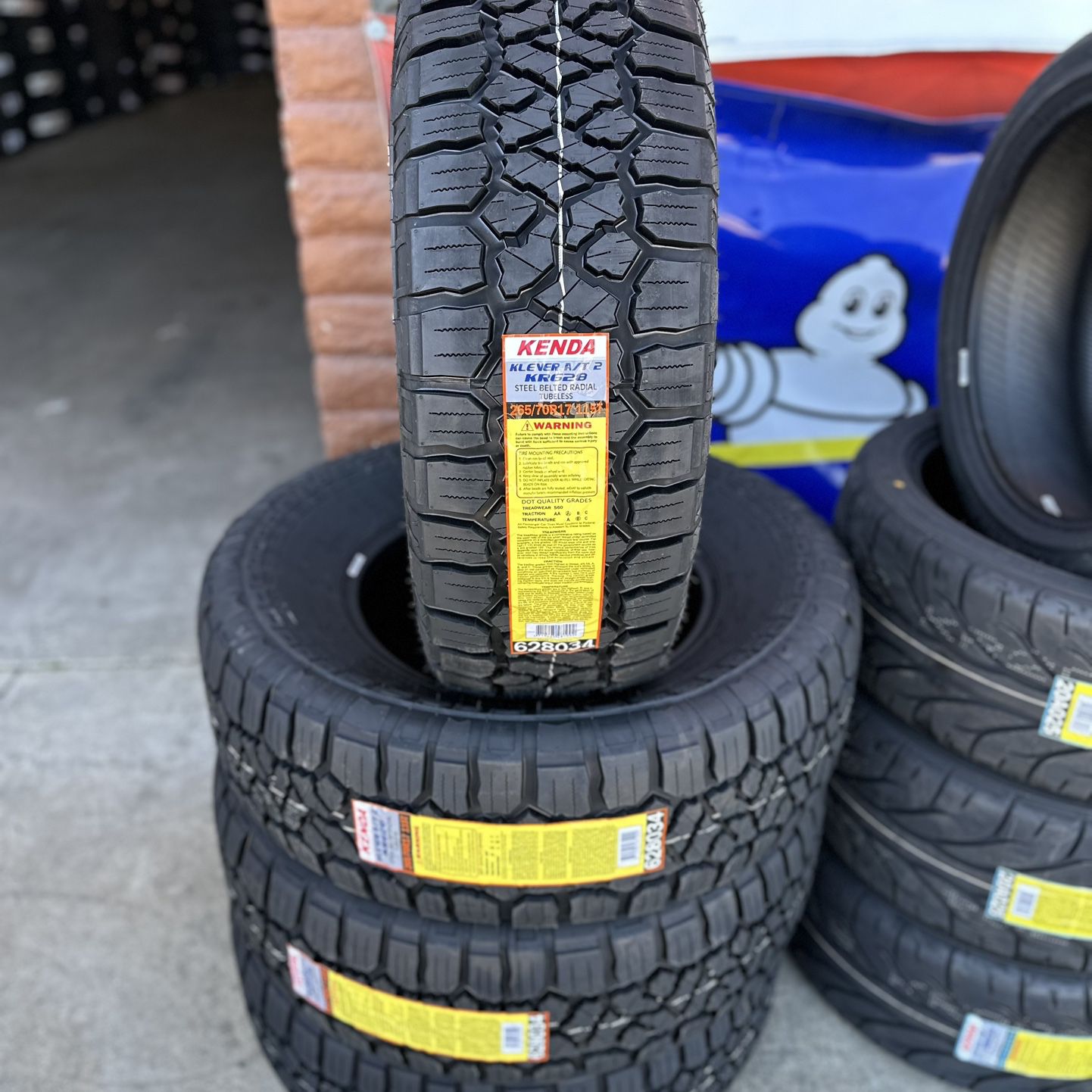 New Set Of (4) 265/70R17 Kenda Klever AT2 All Terrain Tires For Sale