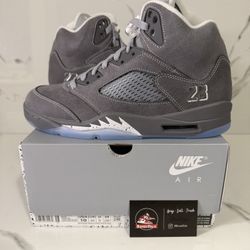 Brand New Jordan 5 Wolf Grey Size 10M