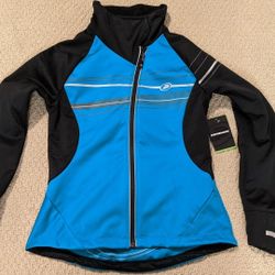 Performance Women's Elite Flurry Jacket (Black/Blue) size Small