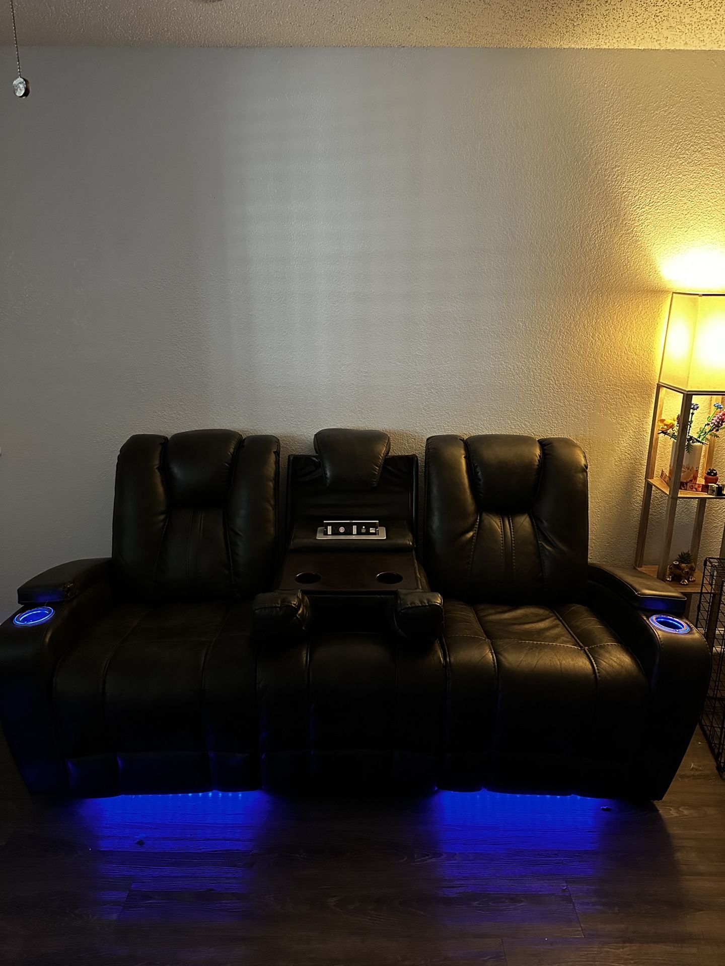 Leather Recliner Electric Sofa