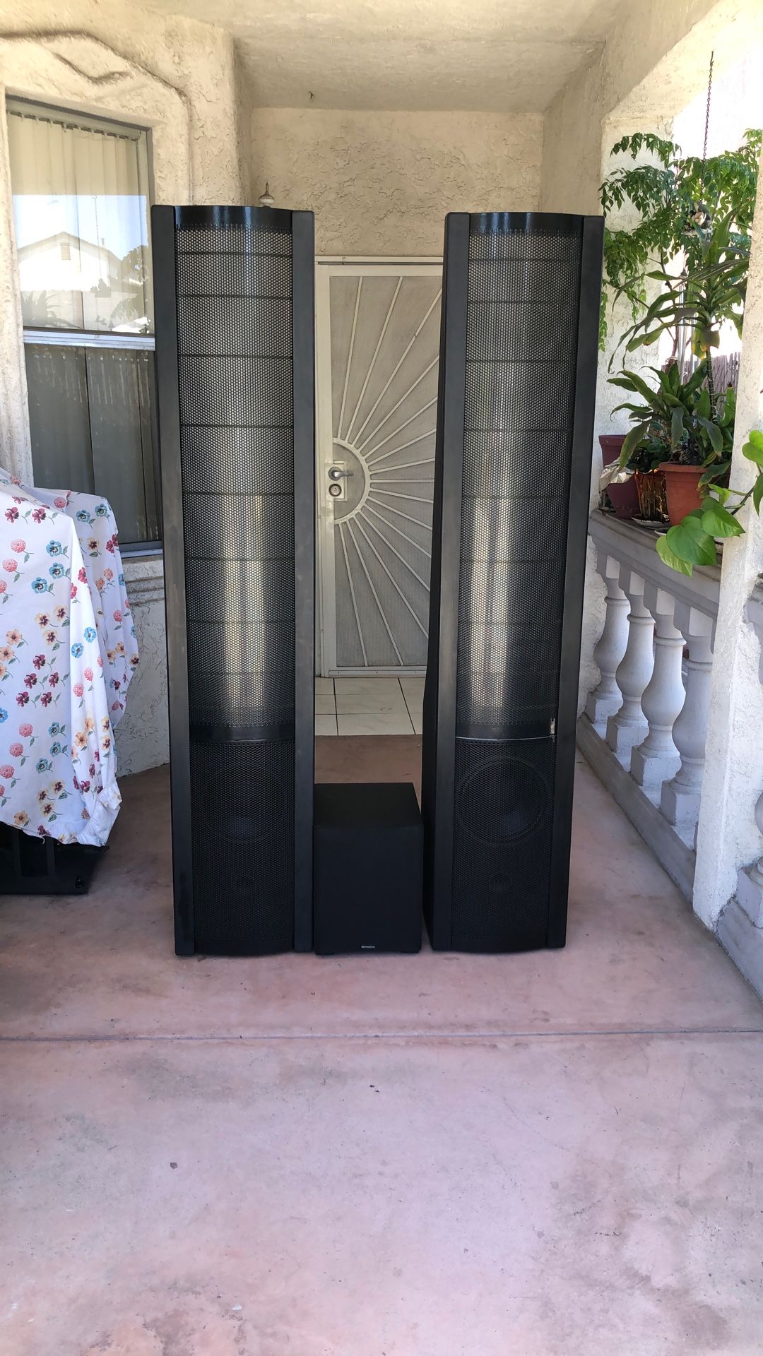 Martin Logan Sequel Speakers & Subwoofer.
