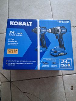 Kobalt 2 tool combo kit with charger and battery