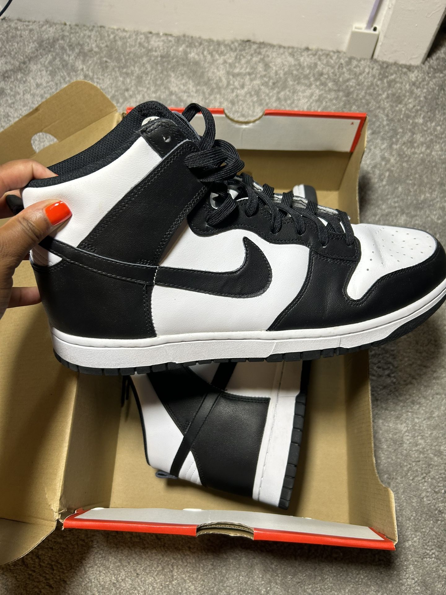 Nike Dunk High Top Sneakers “Panda” – Size 12