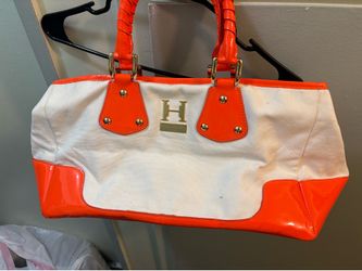 Halston orange bag