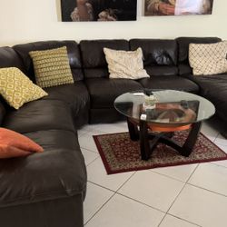 Leather Sofa Sectional 