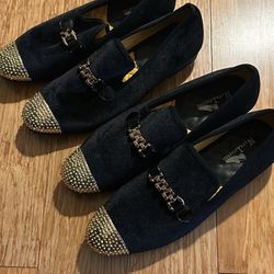 men velvet loafers