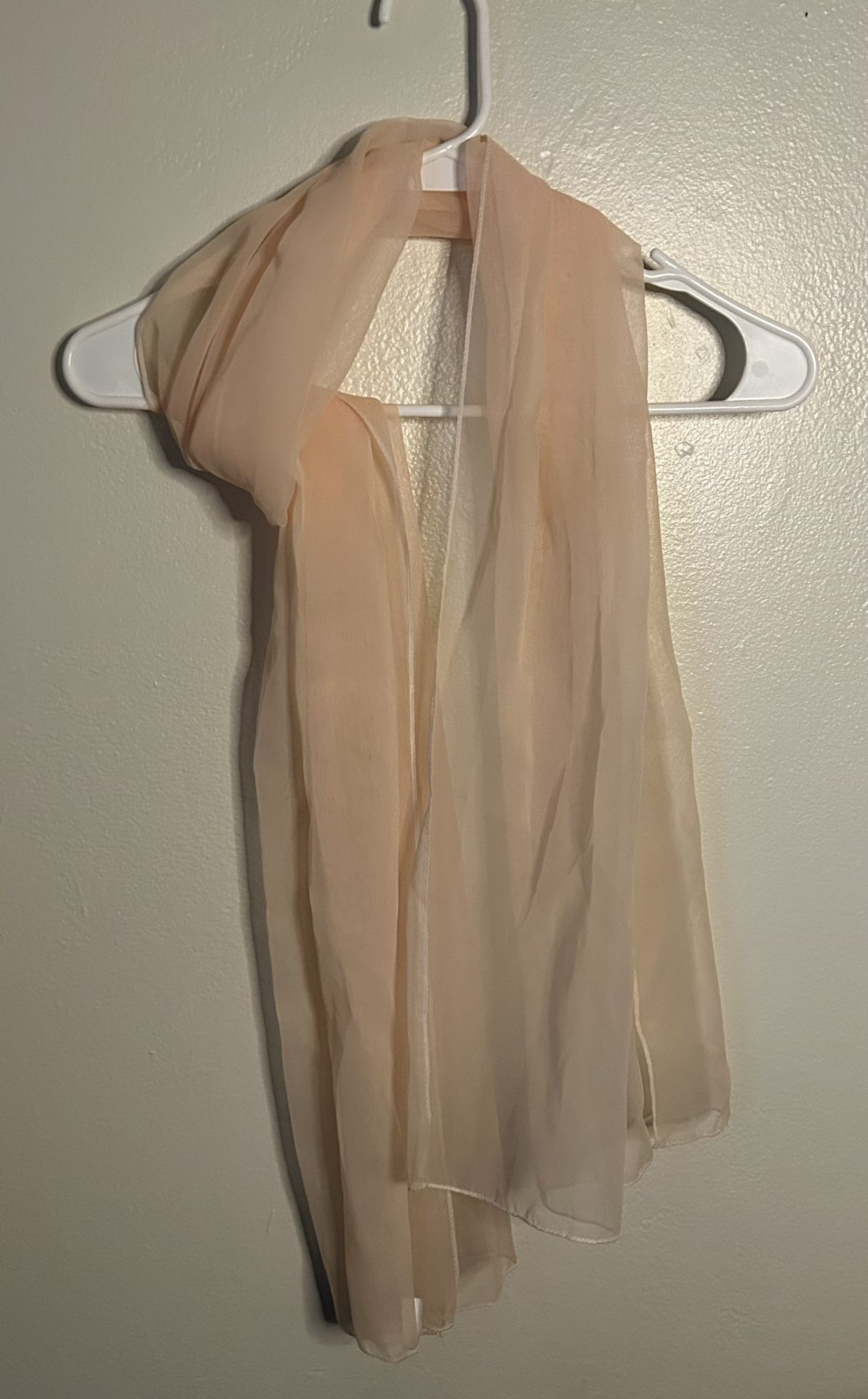 Peach, Light Pink Scarf
