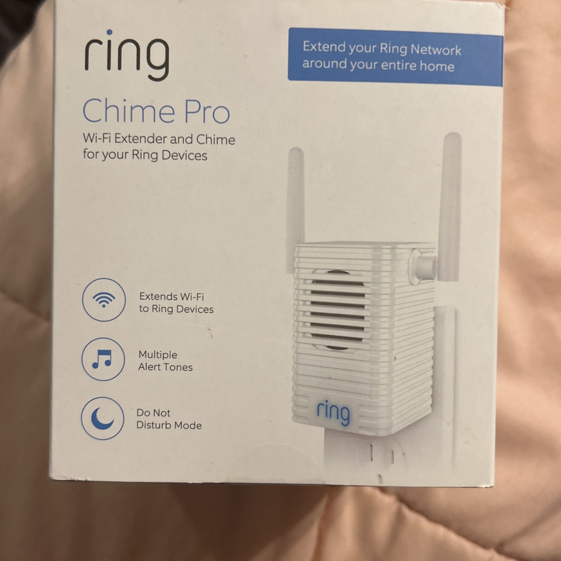 Ring Chime Pro Indoor Chime and Wi-Fi Extender for Ring Devices NEW