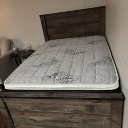 Full Size Bed frame Including Mattress And box spring