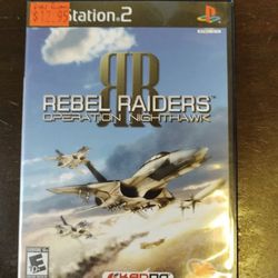 REBEL RAIDERS OPERATION NIGHTHAWK PS2 Playstation 2 COMPLETE Manual - Excellent!