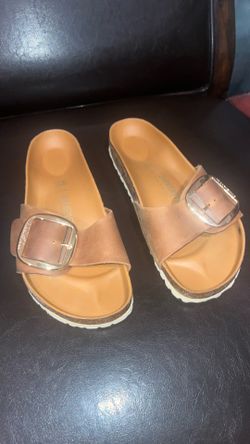 Birkenstock Madrid Big Buckle Leather Sandals – Size 38 – Excellent Condition