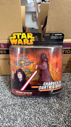 Emperor Palpatine with glowing force lightning