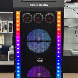 Karaoke 12" Touch Screen LED Display Speaker with Bluetooth and Disco Lights