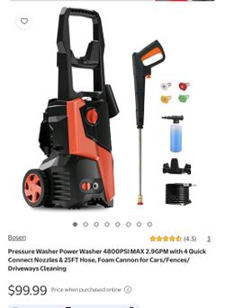 Pressure washer 4800 psi NEW