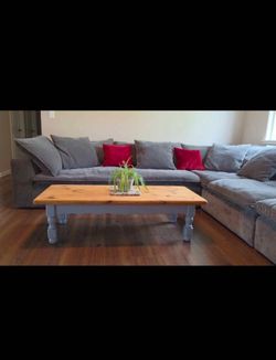 Solid oak coffee table