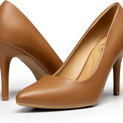 Women’s High Heel Pointed Toe Dress Pumps - Classic Office,Wedding, Casual Shoes