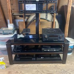 3 In 1 Console,  Receiver, DVD Player, Monitor Stands 