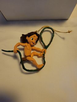 Burroughs  & Disney Tarzan Boy Ornament Christmas Magic 1990 Grolier Collectibles. 