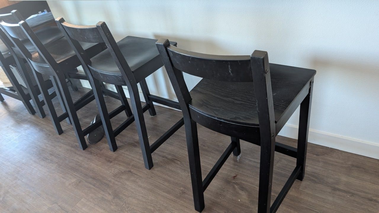 4 IKEA Bar Stools