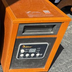 Dr Infrared Heater DR-968 Portable Space Heater, 1500-Watt, Cherry