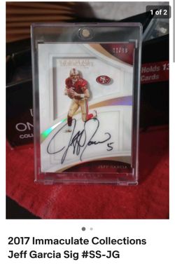 2017 Immaculate Collections Jeff Garcia Sig #SS-JG