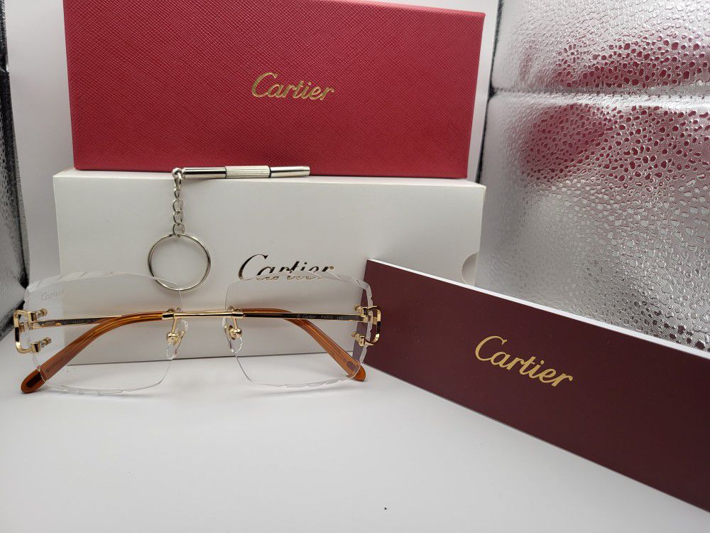 Cartier Glasses Rimless(Clear)Personality 