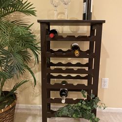 MINI-BAR/WINE RACK, 28-BOTTLE RACK, 3 1/2 FT TALL