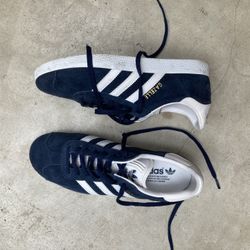 Adidas Gazelle Blue And White 
