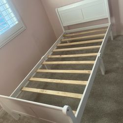 White Twin Bed Frame