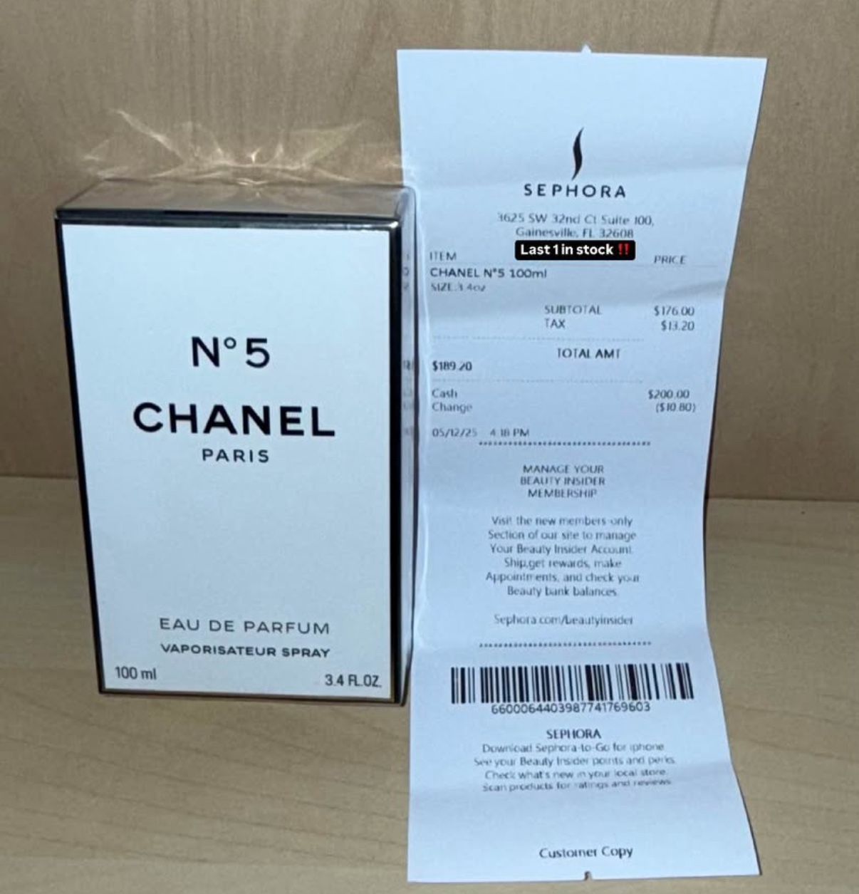 Chanel No.5 (3.4oz) Women’s Perfume