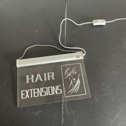 Hair Extensions Light Up Sign 