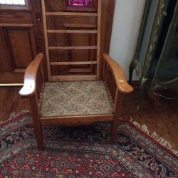 Antique Oak Chair ($60)