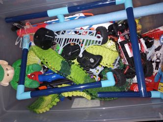 Box Full Of Toys / And Nurf Guns 