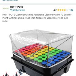HORTIPOTS Clounuing Machine Aeroponic Cloner Systuem 70 Site for Plant Cuttings Using 1.625 inch Neopr