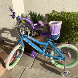 Girl’s Bike with Training Wheels 16”