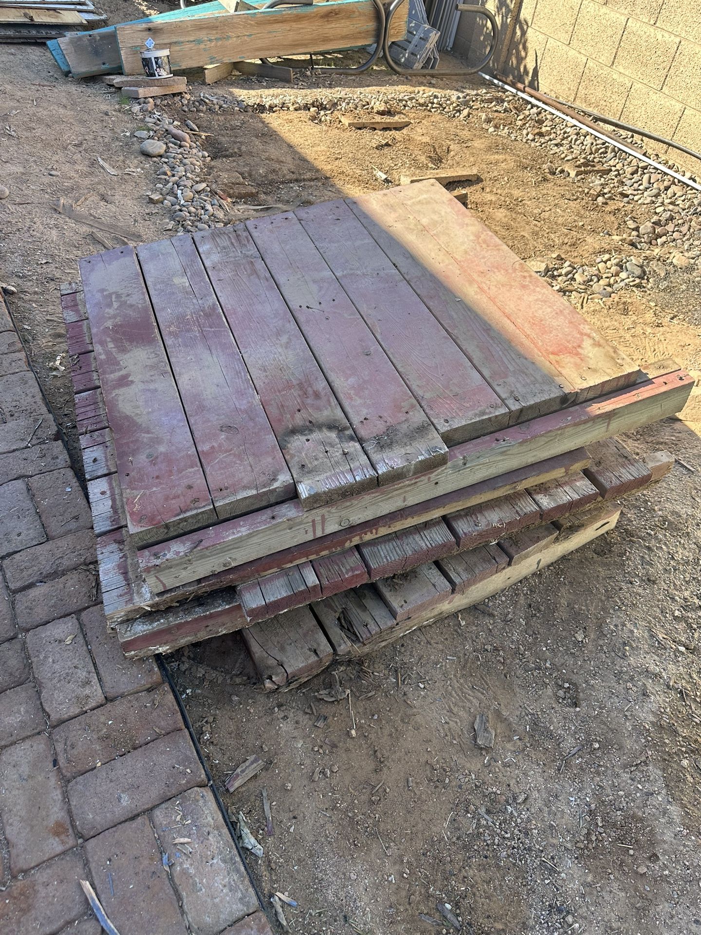 Scrap Wood. Plywood 2x6 Flooring Pieces