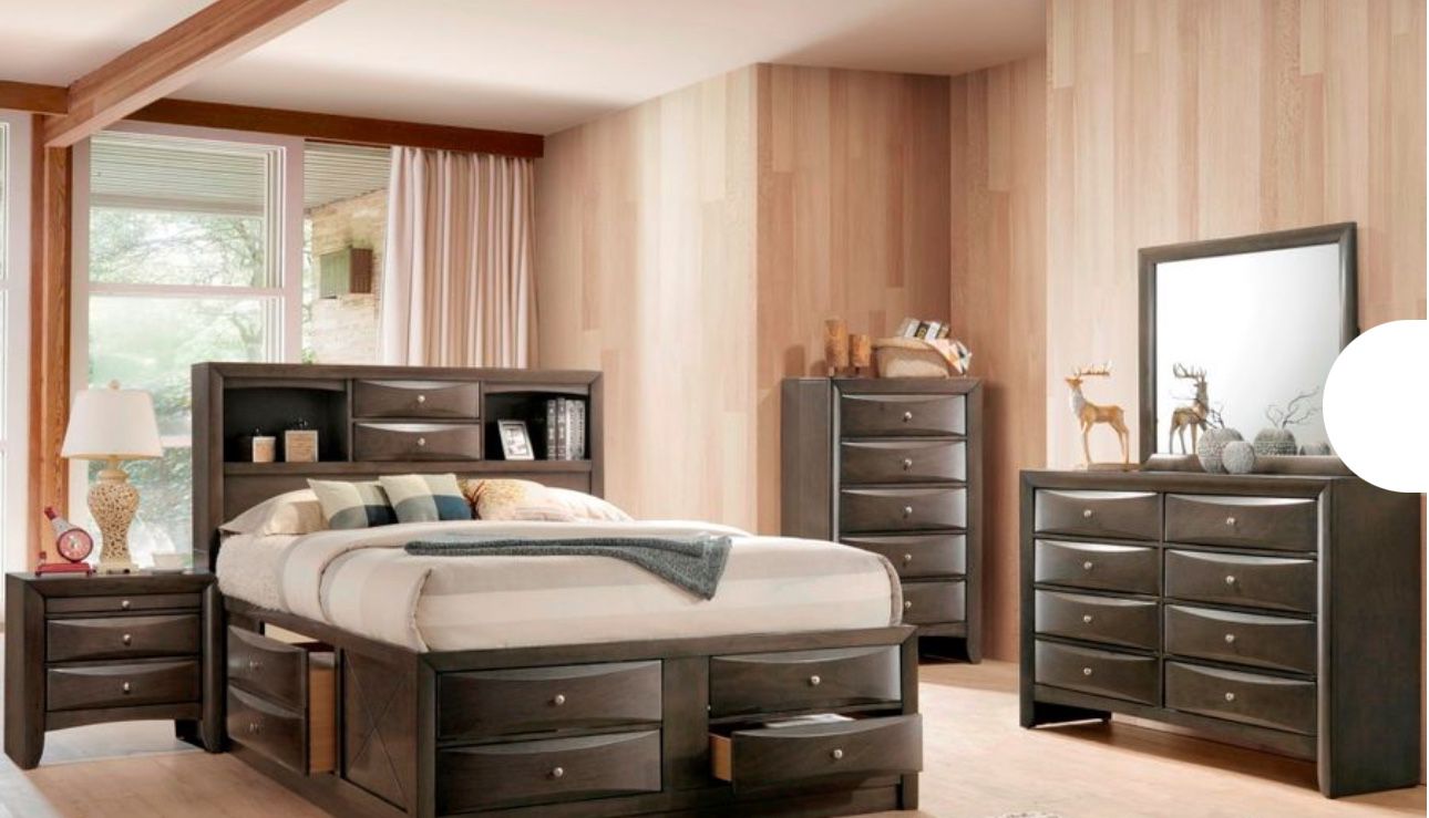 Cal King Storage Bed with 8 Drawers