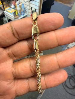 14KT Tri-Color Rope Bracelet 44291-1