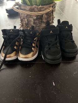 Jordan’s For Baby’s Black And Gold