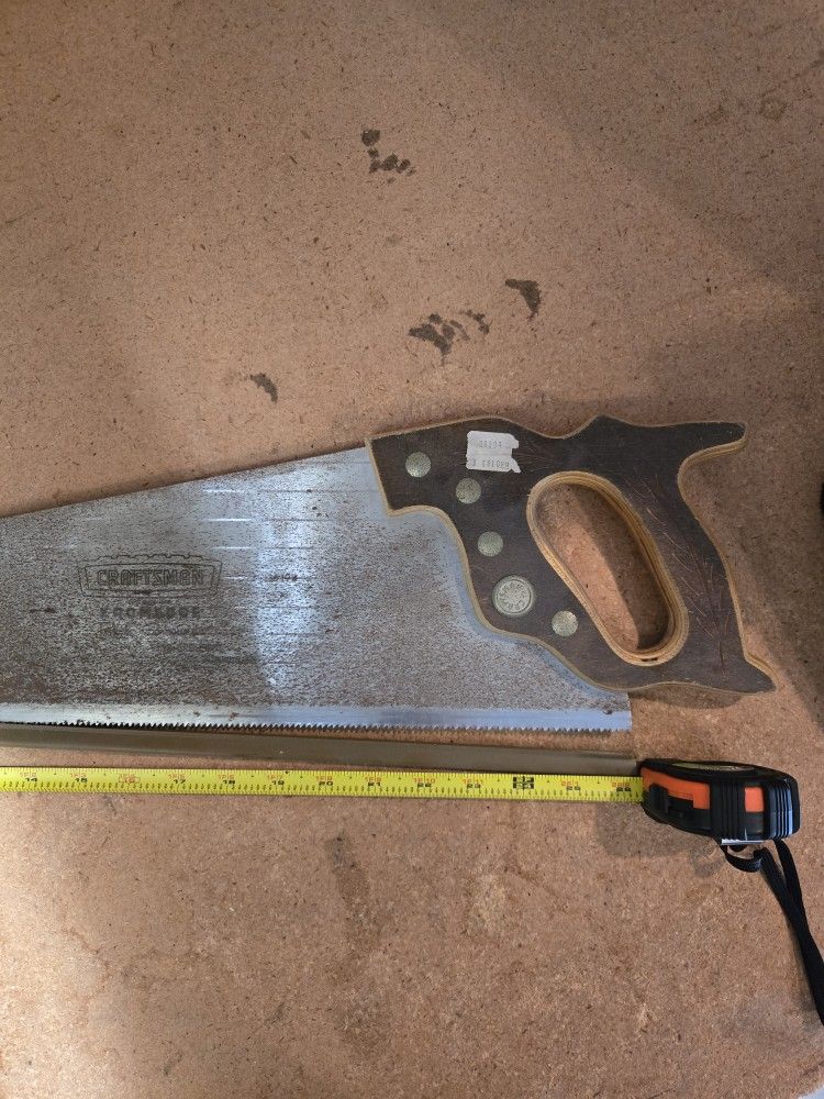 Vintage Craftsman Kromedge 26" Hand Saw