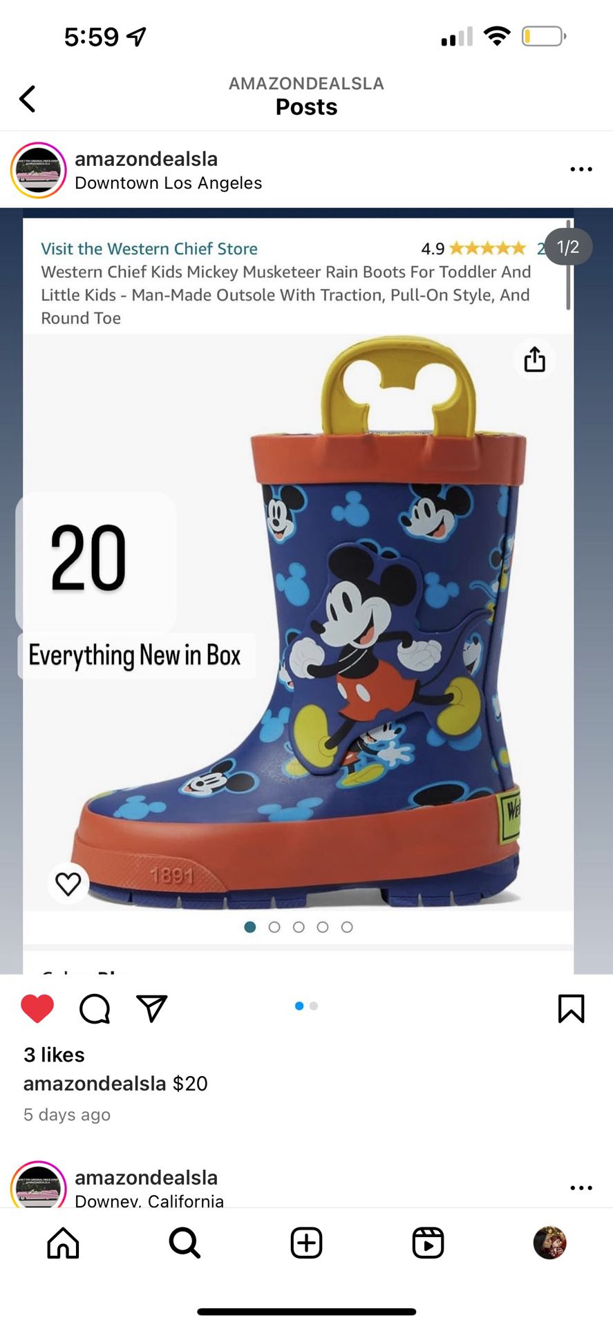 Mickey Mouse Rain Boots 