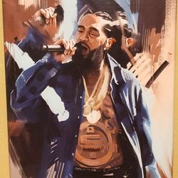 Nipsey Hussle Canvas Painting 